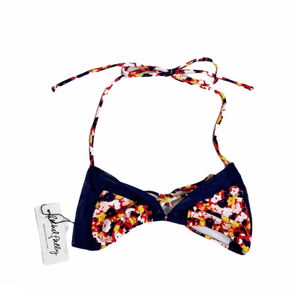 Rachel Pally Mesh Naxos Top in Floral & Navy Mesh - Picture 3 of 5